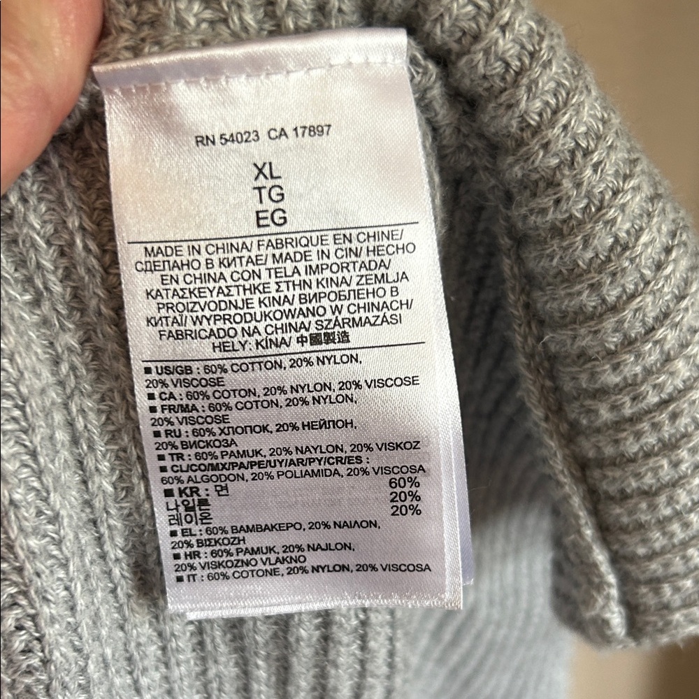 Banana Republic Light Gray Draped Cardigan - Picture 5 of 6